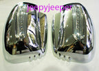 LED Chrome Mirror Cover Trim for Mitsubishi L200 Triton (2005-2015)