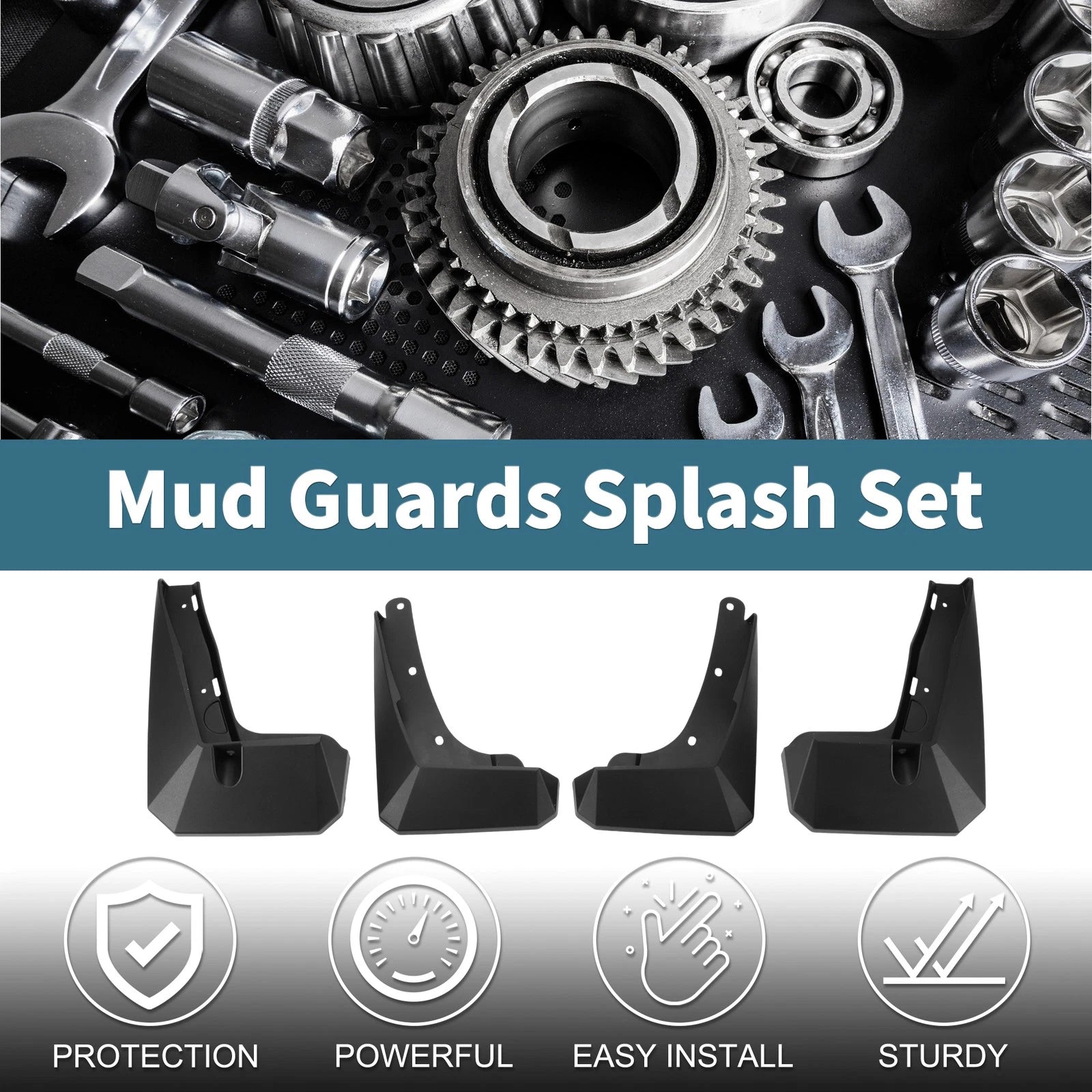 Set of 4 Mud Flaps Splash Guards for Toyota Innova (2022–2023)