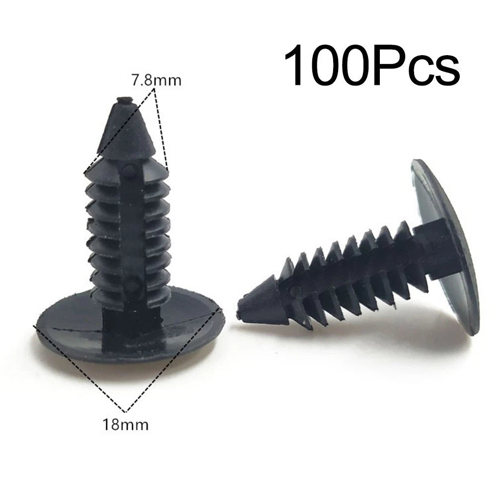 Set of 10 Black Interior Retainer Clips for