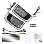 LED Running Light/Turn Signal Fairing Lower Grills for Electra Glide Road Glide