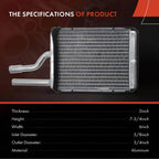 Heater Core for Ford Thunderbird Lincoln Continental Mercury Capri