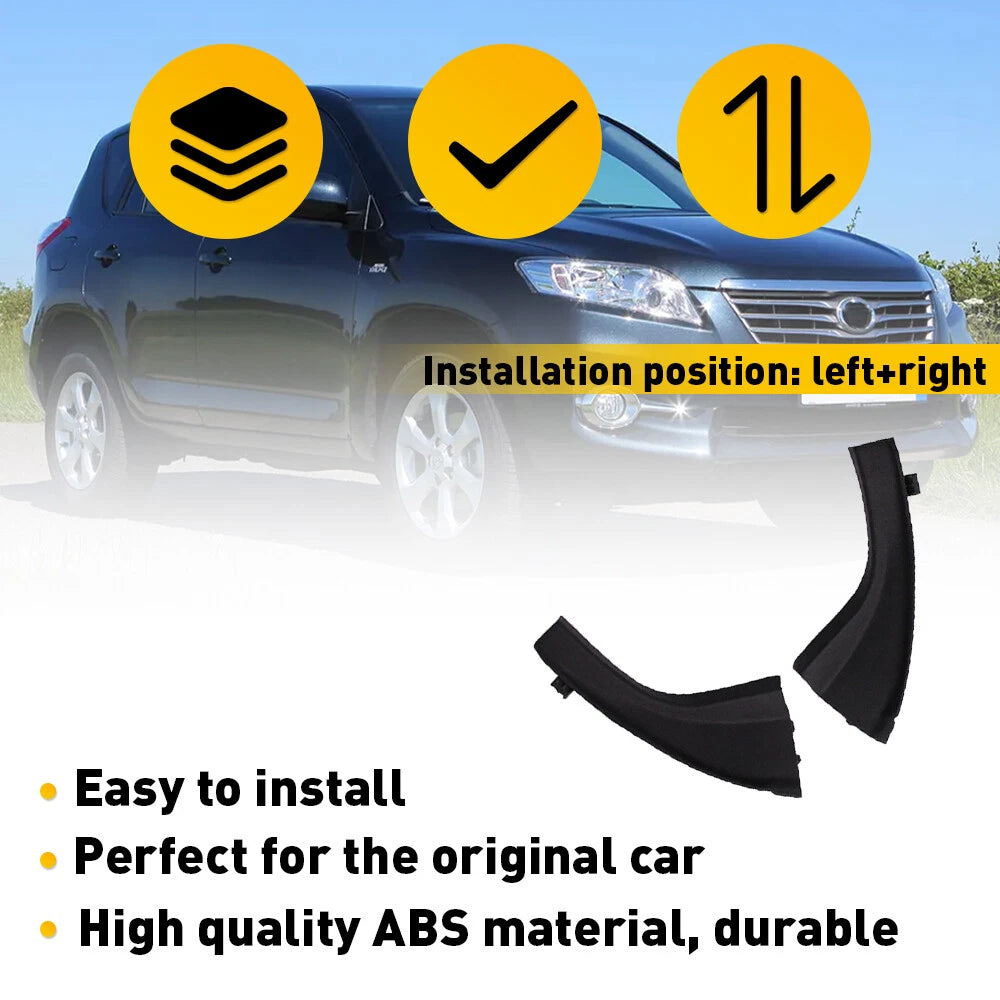 2X Front Side Windshield Wiper Cowl Extension Cover for Toyota RAV4 (2006â2012)