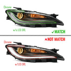 Halogen Headlights for Chrysler 200 (2015–2017) W/O LED DRL, Left + Right