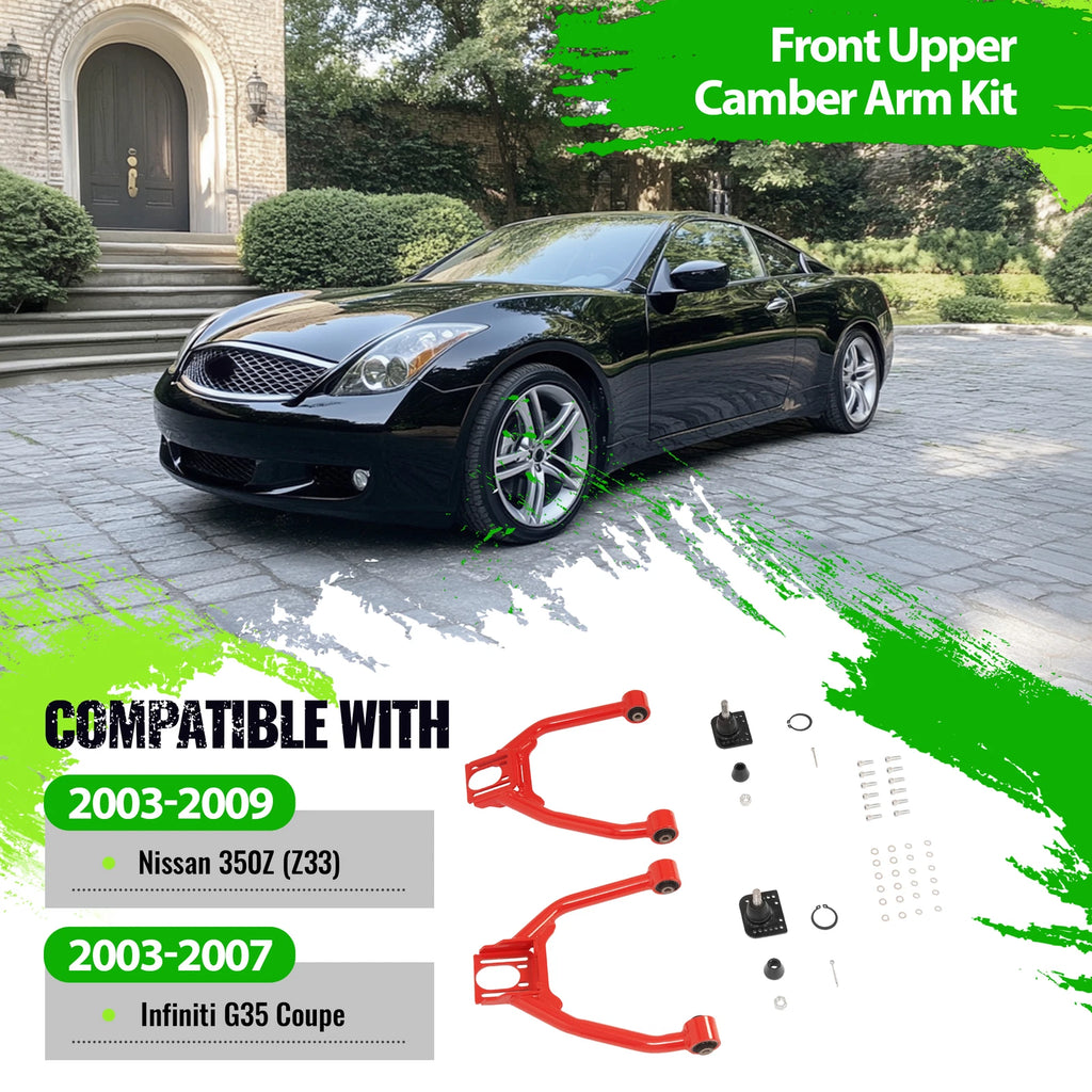 Set of Front Camber Control Arms for Nissan 350Z Infiniti G35 (2003–2009)