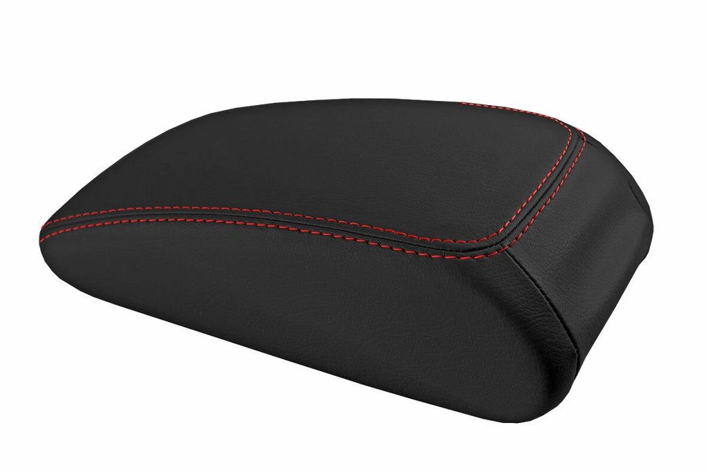 Armrest Cover for Audi A3 (2015–2020) Leather Red Stitch