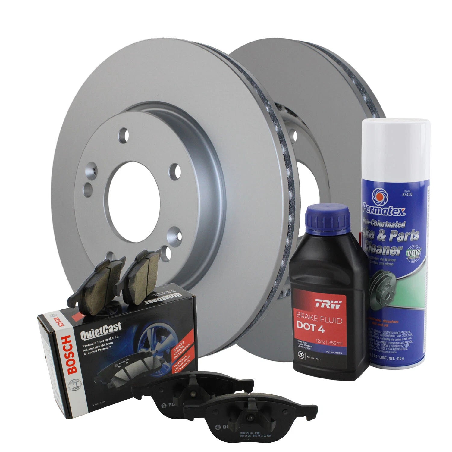 Front Brake Kit 280mm Rotors & Bosch Pads for Elantra Veloster Forte (2011–2023)