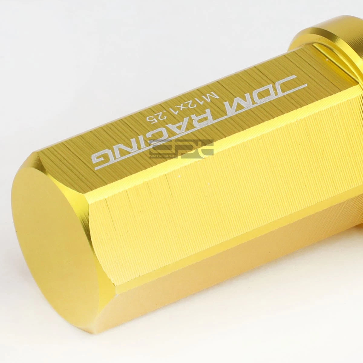 20 PCS Closed End M12x1.25 50mm Tall Gold Aluminum Lug Nuts + Adapter