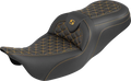 SADDLEMEN RoadSofa Tri Gripper Seat for Harley Davidson (2014–2023)