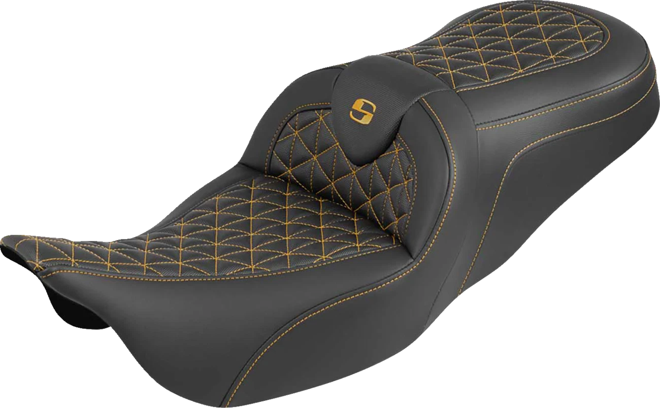 SADDLEMEN RoadSofa Tri Gripper Seat for Harley Davidson (2014–2023)