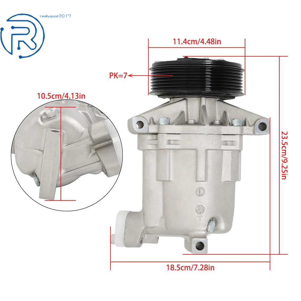 A/C Compressor + Clutch for Nissan Versa Tiida (2007-2015)