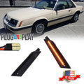 2X Smoked Amber LED Side Marker Lights for Ford Mustang (1979–1986)