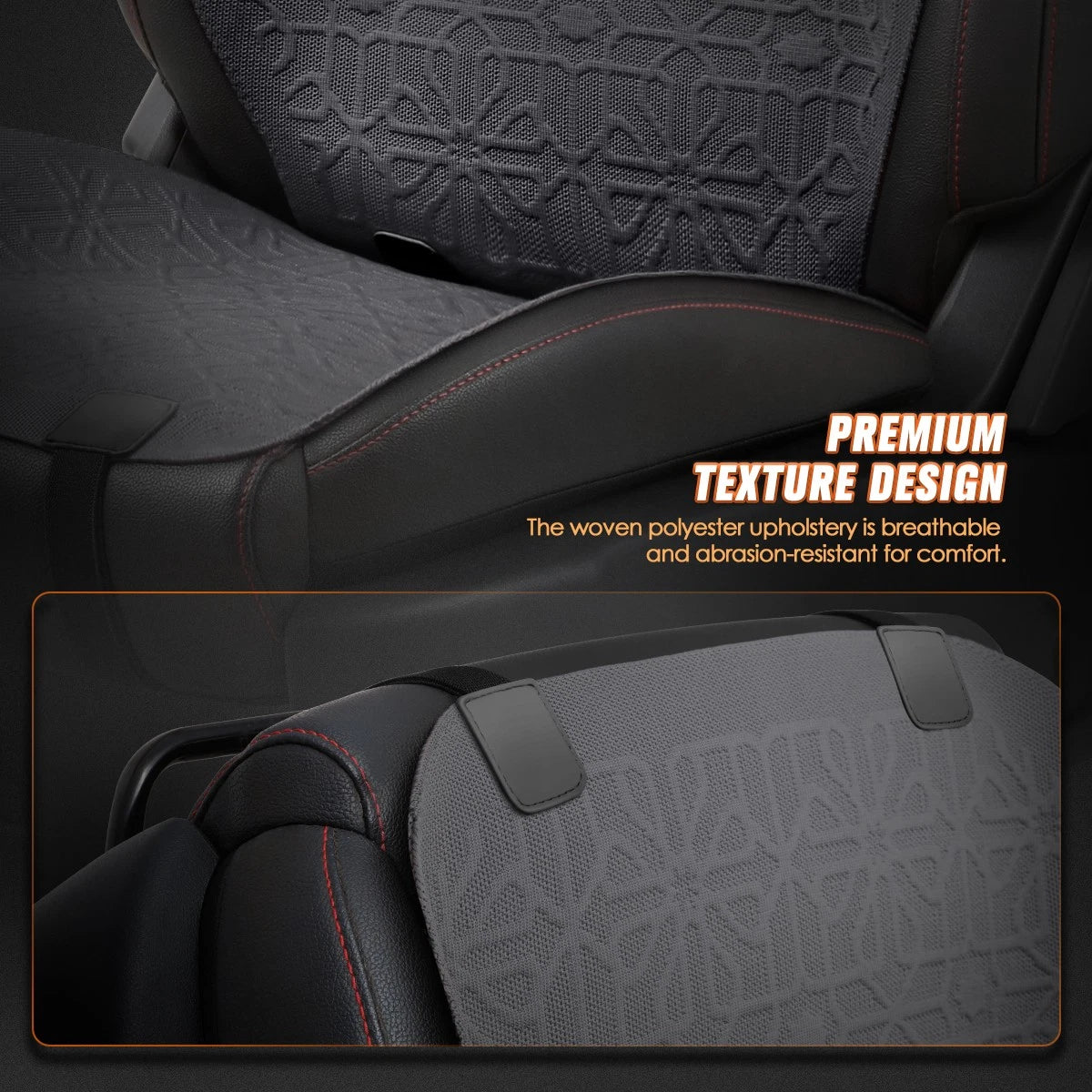 Front Row Bucket Seat Cover Cushion Protector for Universal Vehicles