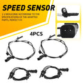 Set of 4 ABS Wheel Speed Sensors for Ford Special Service Police Sedan (2014–2018)