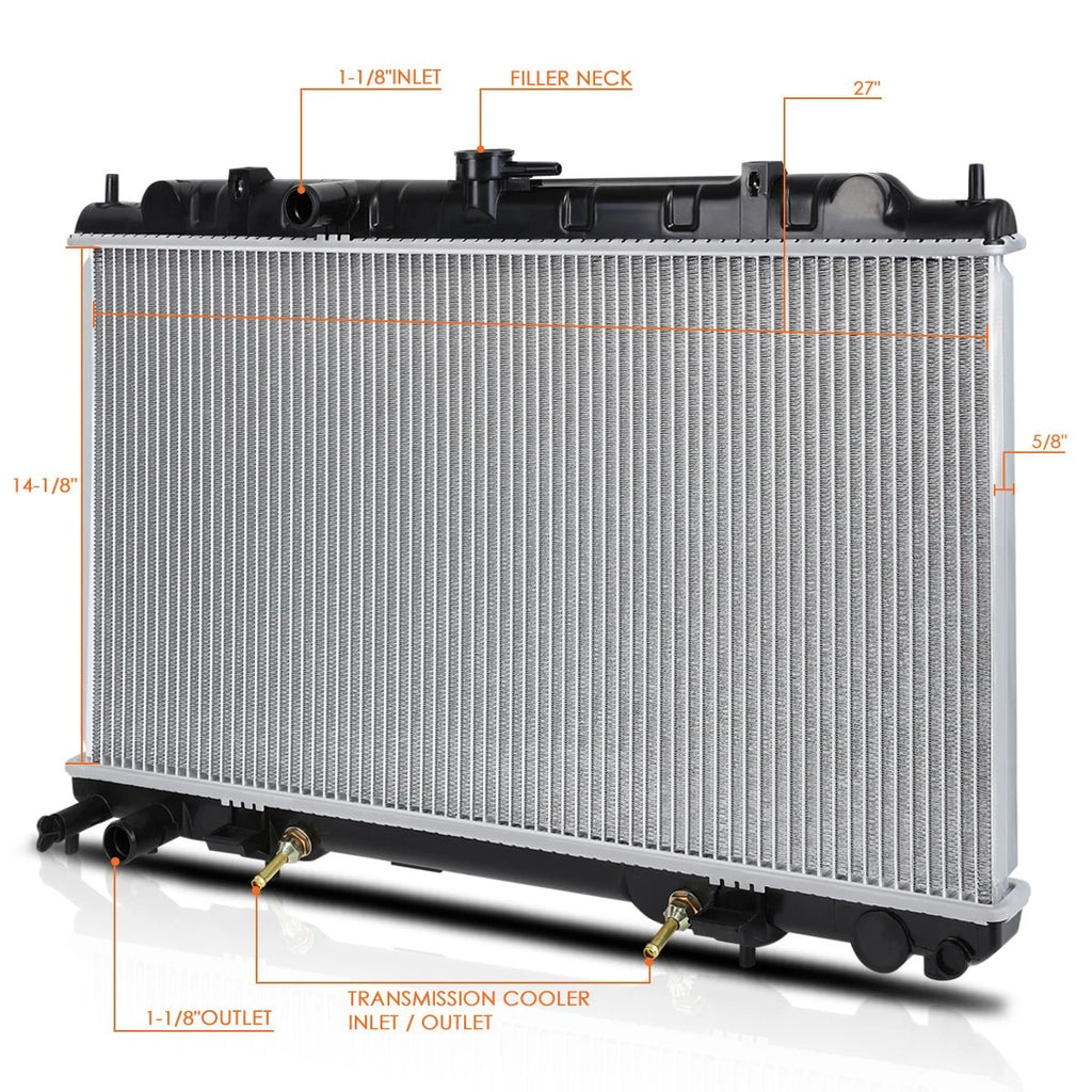 Aluminum Core Radiator for Nissan Sentra 2000–2006 1.8L AT DPI-2346