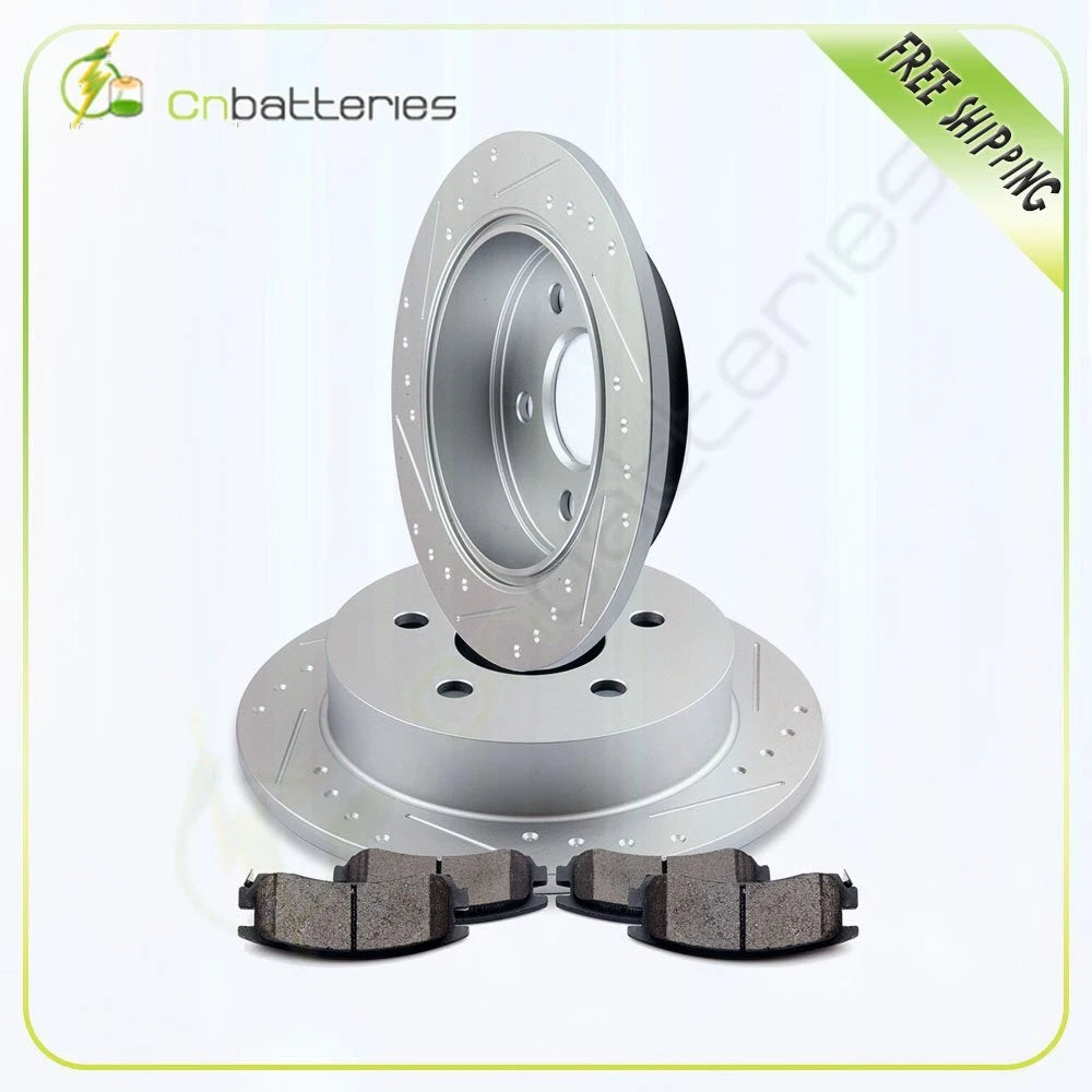 Rear Brake Rotors & Ceramic Pads for Buick Century, Chevy Impala, Pontiac Montana