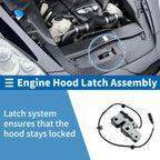 Hood Latch Assembly for Volkswagen GTI (2006–2008) 1K1823509E