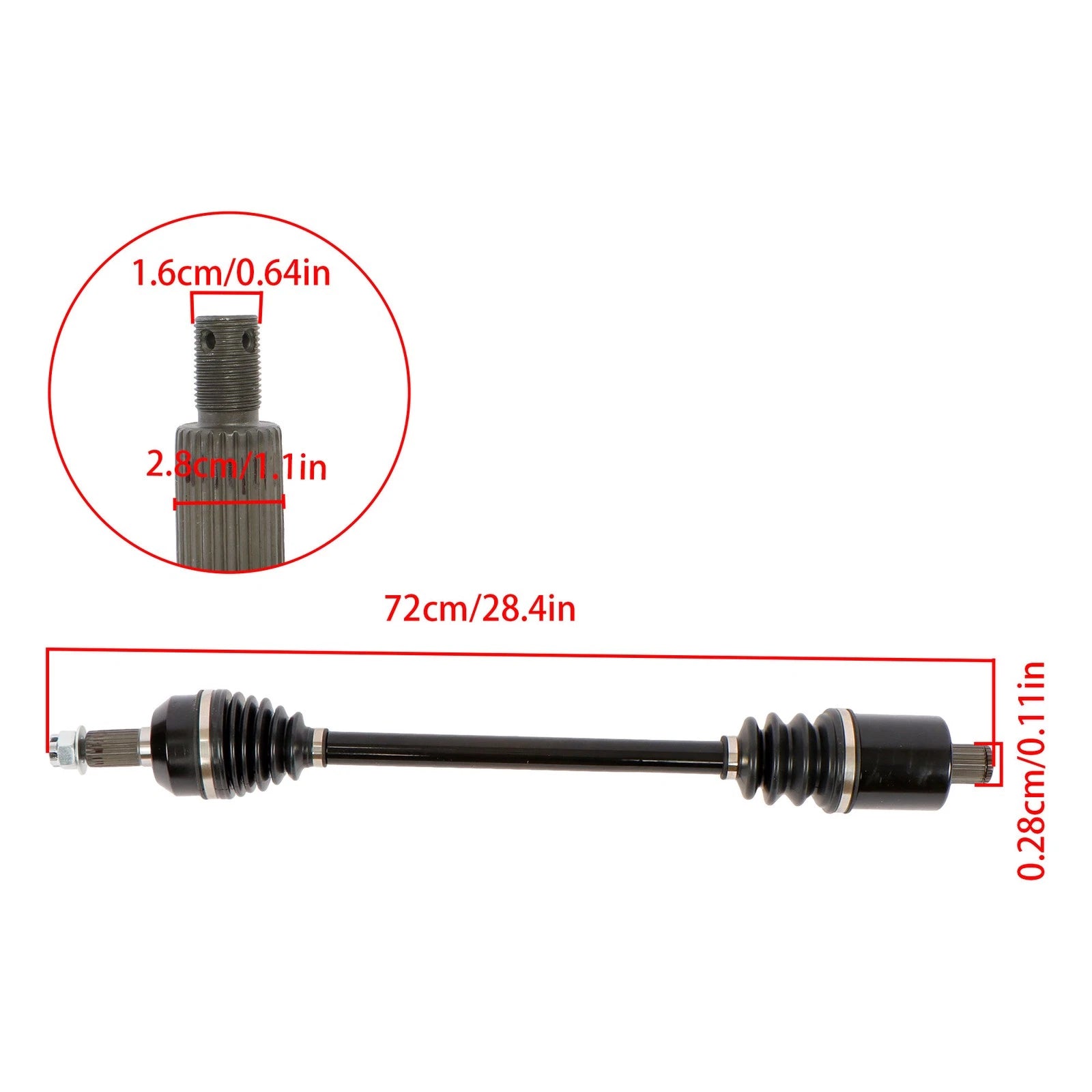 Drive Shaft Axles for Polaris RZR Trail S 4 900 XP General 1000 (2014–2023)