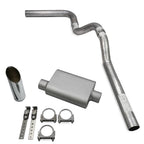 Single 3" Exhaust Kit for Chevy GMC 1500 (2019–2025) - 2 Chamber Slash Tip
