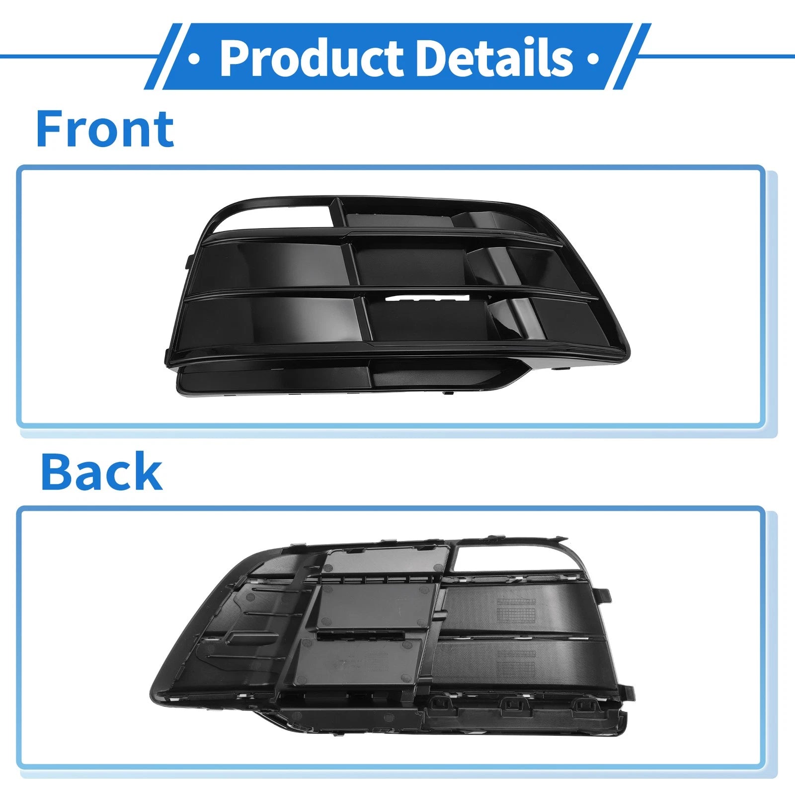1pc Front Right Fog Light Grill for Audi Q5 SQ5 (2018–2022) No. 80A807679M