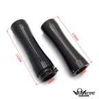 1" 25mm Slender Waist Black Hand Grips for Honda Yamaha Harley Suzuki