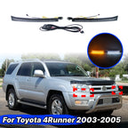 LED DRL Front Headlight Trim Side Marker Turn Signal for Toyota 4Runner (2003–2005)