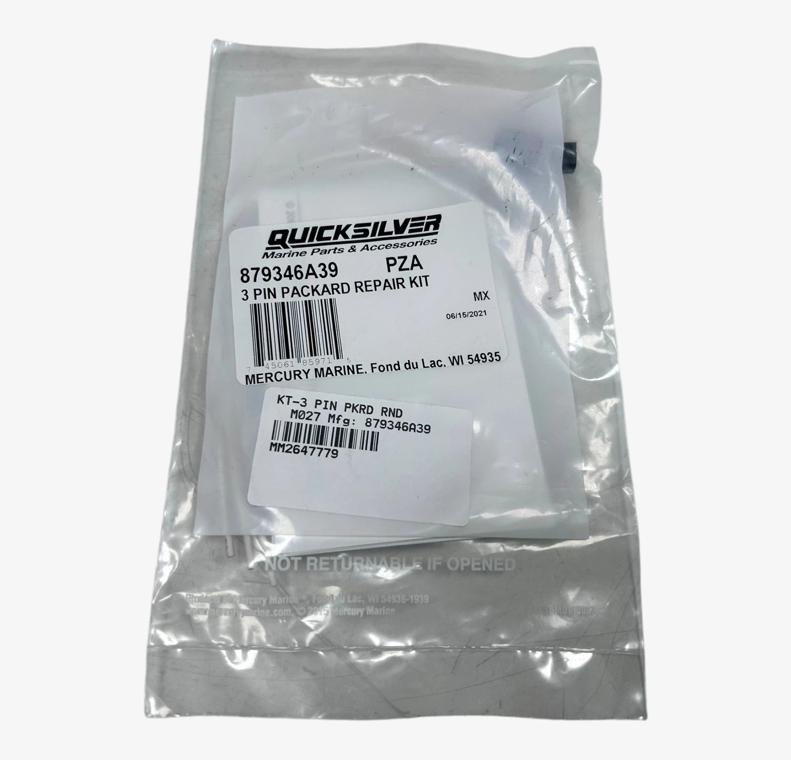 3 Pin Packard Repair Kit for Mercury Quicksilver (87934A39)