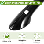 Exterior Door Handle Cover Trim for Hyundai Santa Fe (2019–2023) Gloss Black ABS