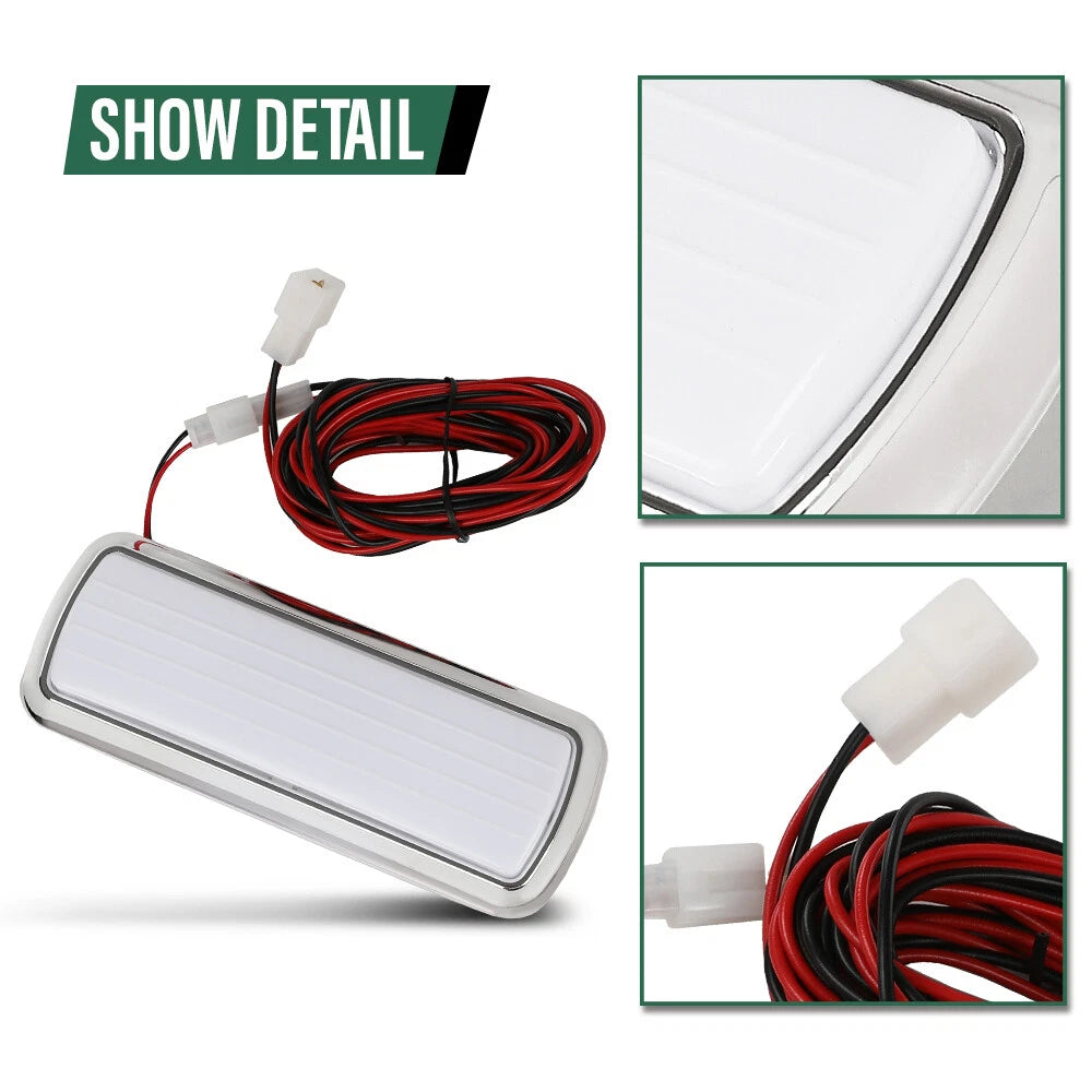 Chrome Dome Light Lamp Assembly for Chevy GMC Pickup Truck (1960–1972)