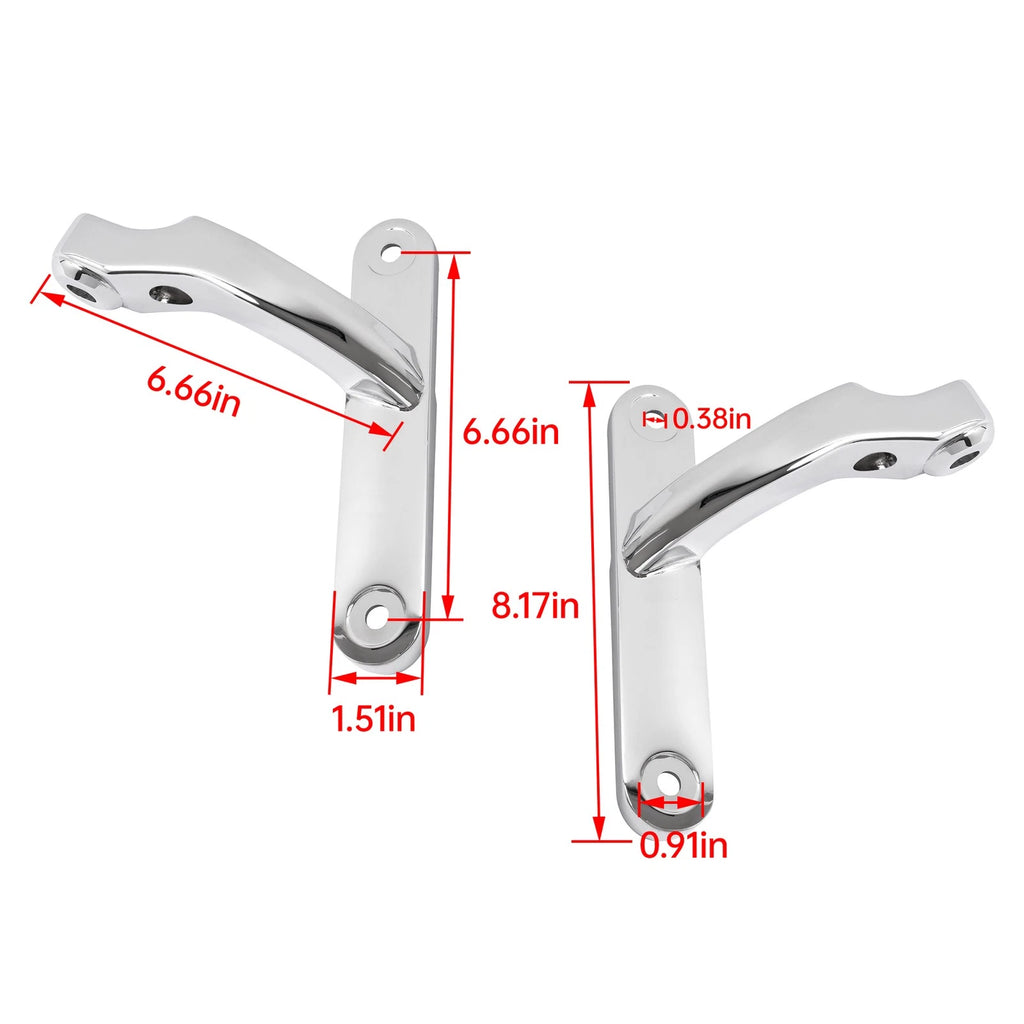 Fog Turn Signal Light Bracket Mounts for Harley Touring Road King (2009–2023)