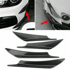 L+R Carbon Fiber Bumper Canard Splitter Diffuser for