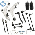 Set of 12 Front Lower Control Arm Tie Rod Sway Bar Links for Maxima (2010–2014)