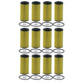 Set of 12 Engine Oil Filters for Wix (Cartridge Lube Metal Free)