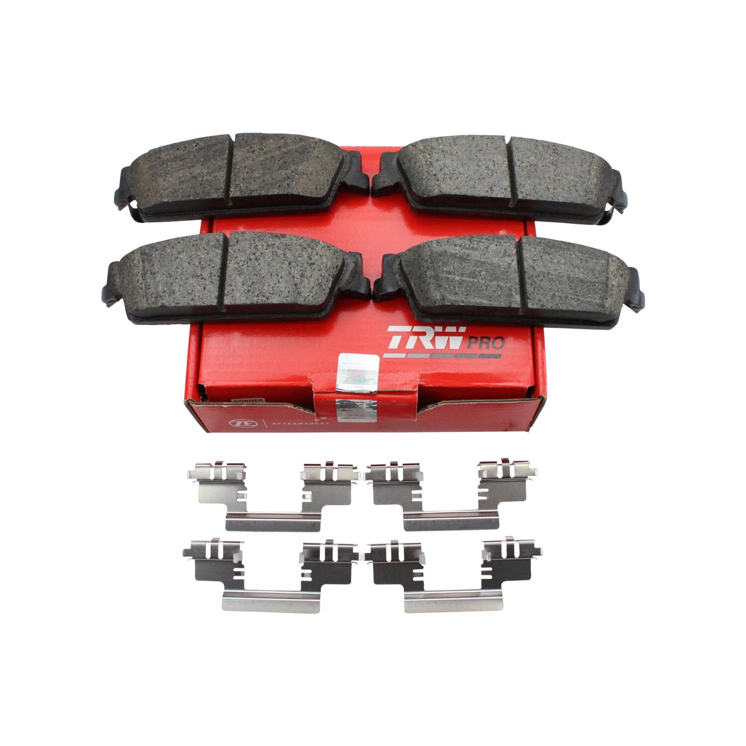 Set of 4 TRW Pro Rear Ceramic Slotted Brake Pads for Cadillac Chevy GMC