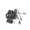 Dual Type-C to USB & RCA Audio Input AUX Port Panel Cable Adapter for Car
