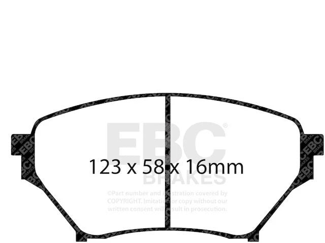 Front Brake Pad Set for Mazda Miata (2001–2005) FX581SX