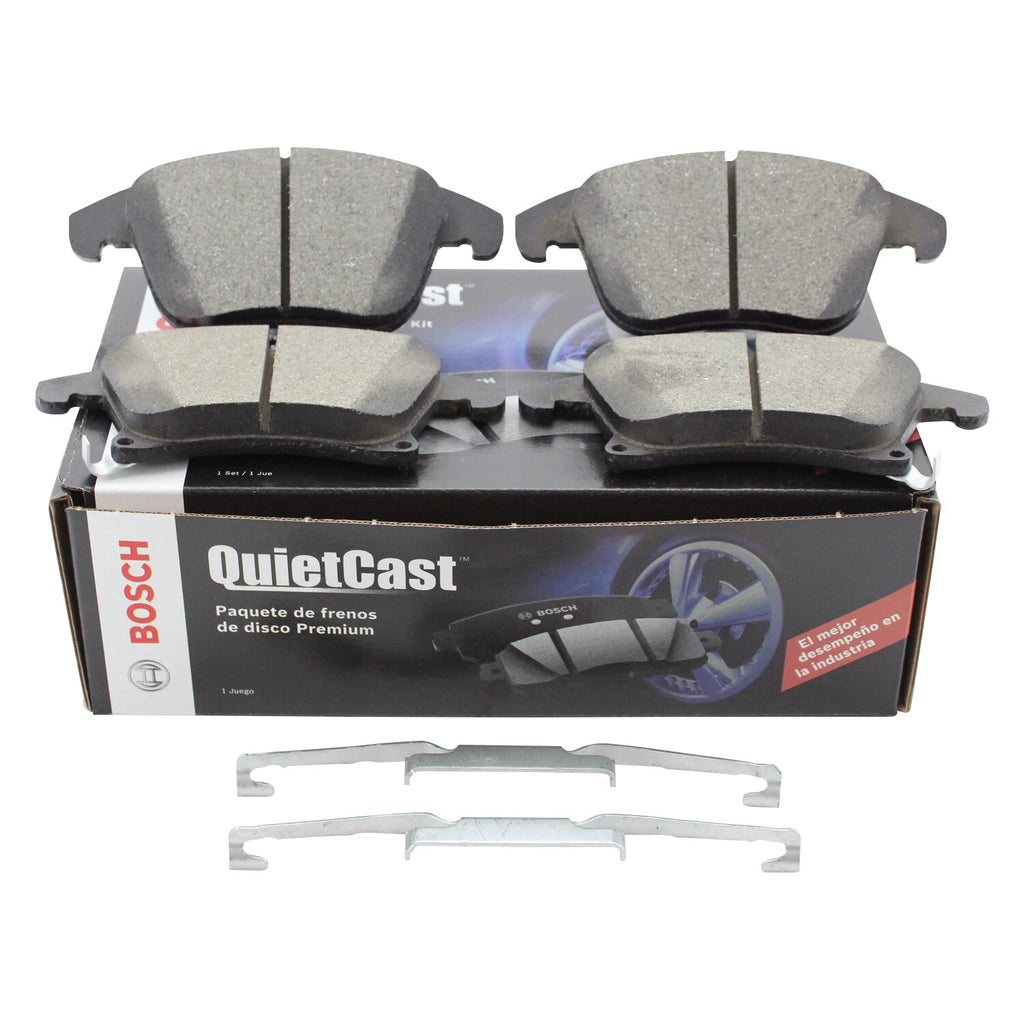 Bosch QuietCast Front Ceramic Brake Pads & Hardware for Ford Fusion MKZ (2013–2020)