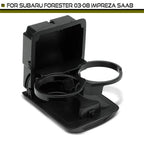 Black Rear Center Console Cup Holder for Subaru Impreza Forester (2008-2019)