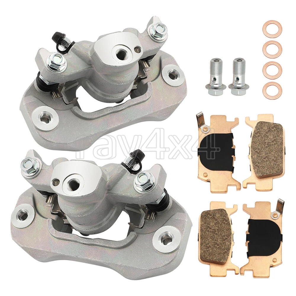 Set of 2 Rear Brake Calipers w/Pads for Honda Pioneer 1000 1000-5 (2016–2023)