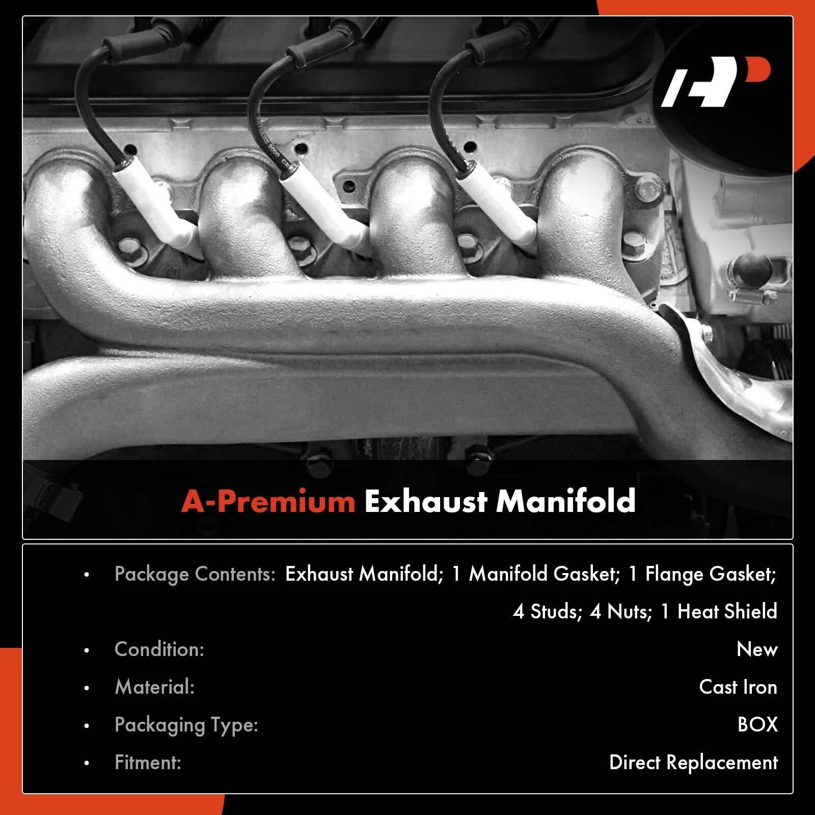 Exhaust Manifold with Gasket for Ford Focus (2000–2004) Escort (1997–2002)