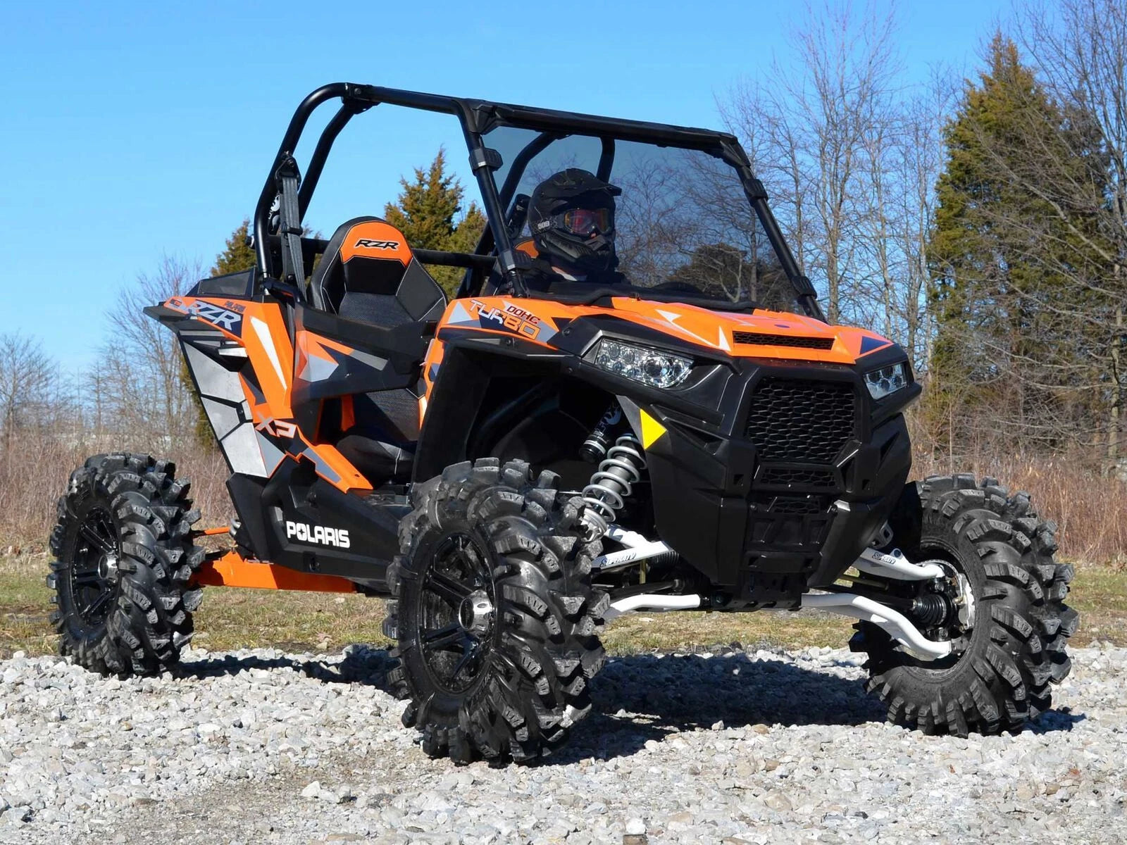 Light Tint Scratch Resistant Windshield for Polaris RZR 900 (2015–2020)