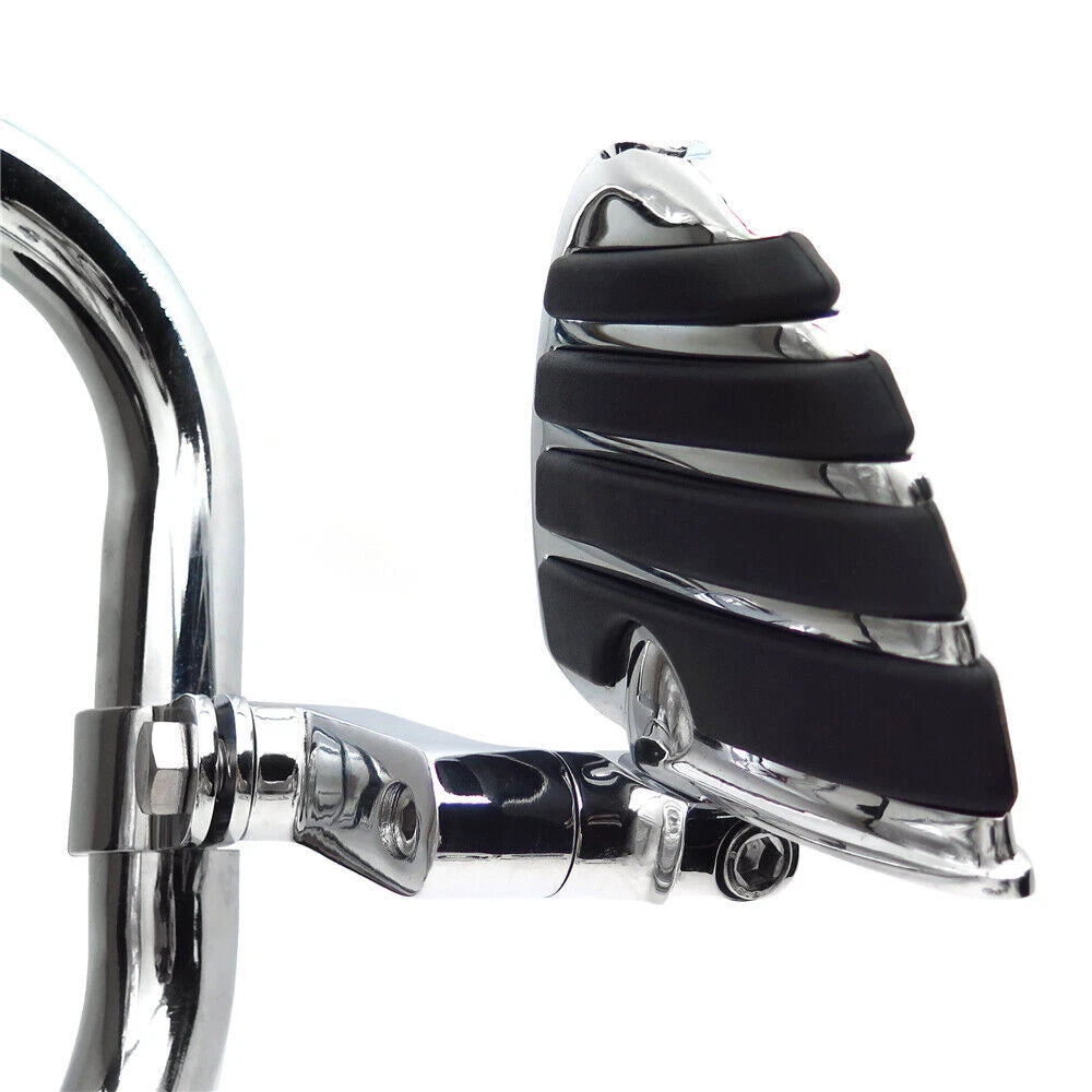 1" Wing Foot Peg Male Mount Clamps for Harley Sportster 883 XL1200, Honda Shadow