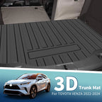 Flat Face Cargo Liner Rear Trunk Mat for Toyota Venza (2022–2024) TPE 1 Pc