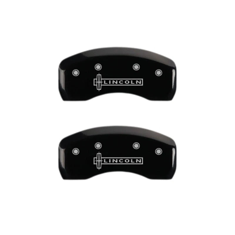 Set of 4 Black Caliper Covers for Lincoln Aviator (2020–2024)