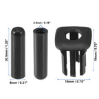 Set of 2 Door Lock Rod Knob & Locking Button Cover for BMW 328i (2012–2015)