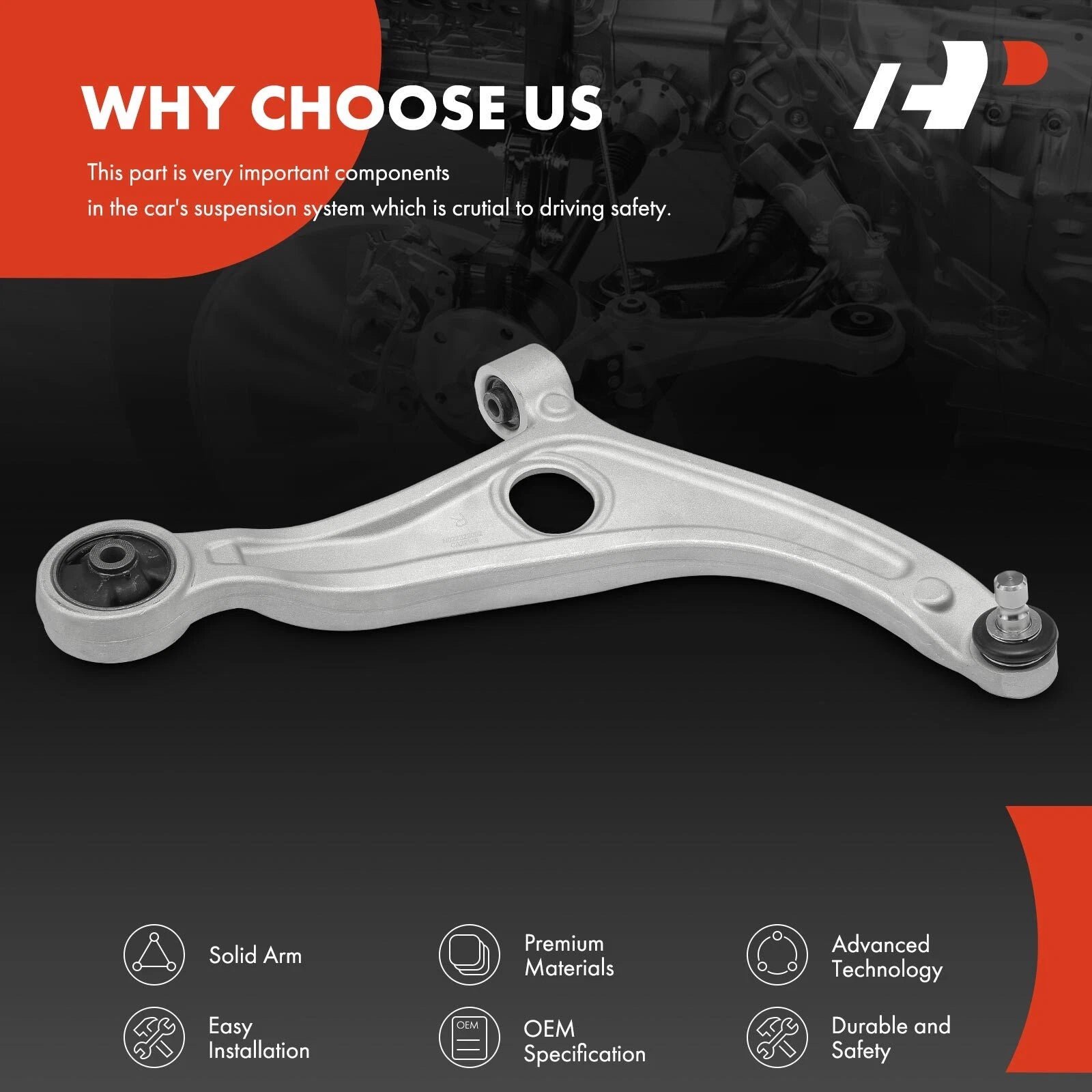 Front Right Lower Control Arm Ball Joint for Hyundai Sonata (2006-2019)