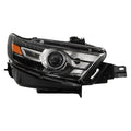 Halogen Headlight for Ford Taurus (2016–2019) Black Housing W/HB3 Bulb RH