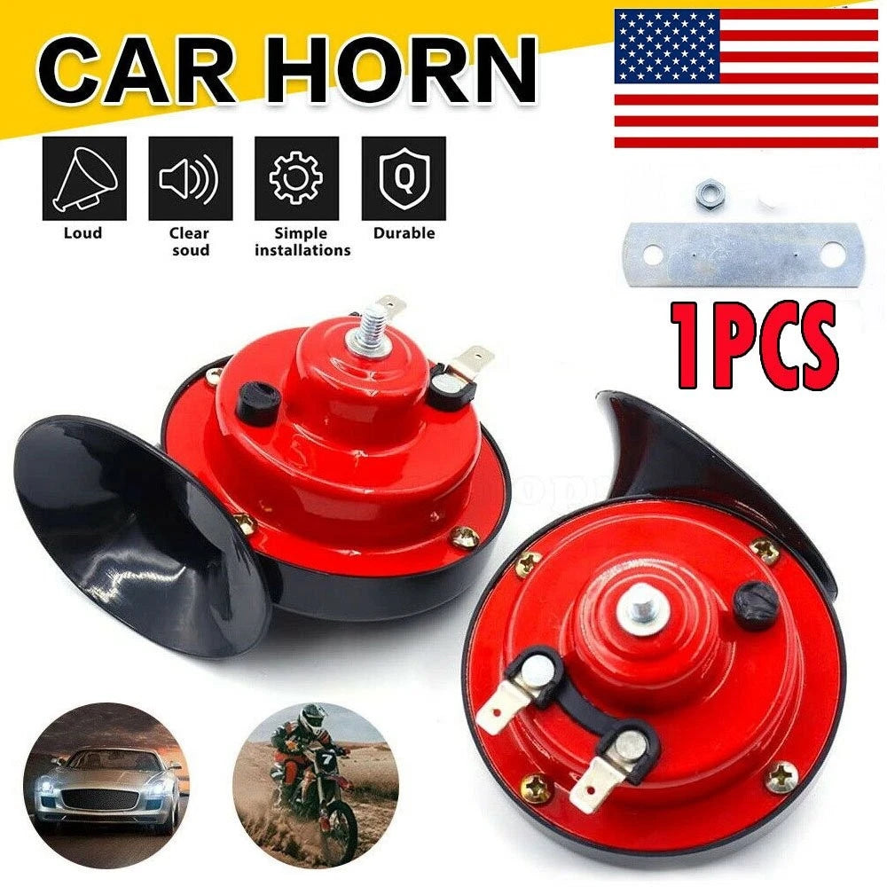 2X Air Horn for Truck Van Boat (12V Twin Snail)