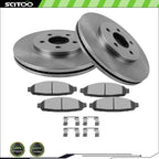 Set of 4 Front Brake Rotors and Pads for Crown Victoria Lincoln Town Car