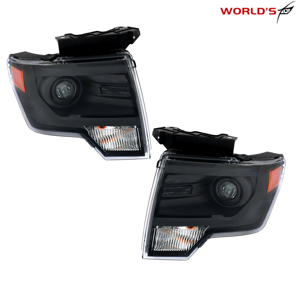 HID Projector Headlights for Ford F150 (2013–2014) Black Trim Pair