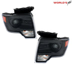 HID Projector Headlights for Ford F150 (2013–2014) Black Trim Pair
